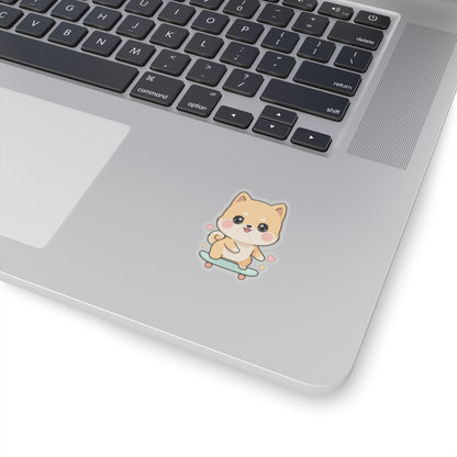 Kawaii Shiba Inu Skateboard Sticker for Dog Lovers