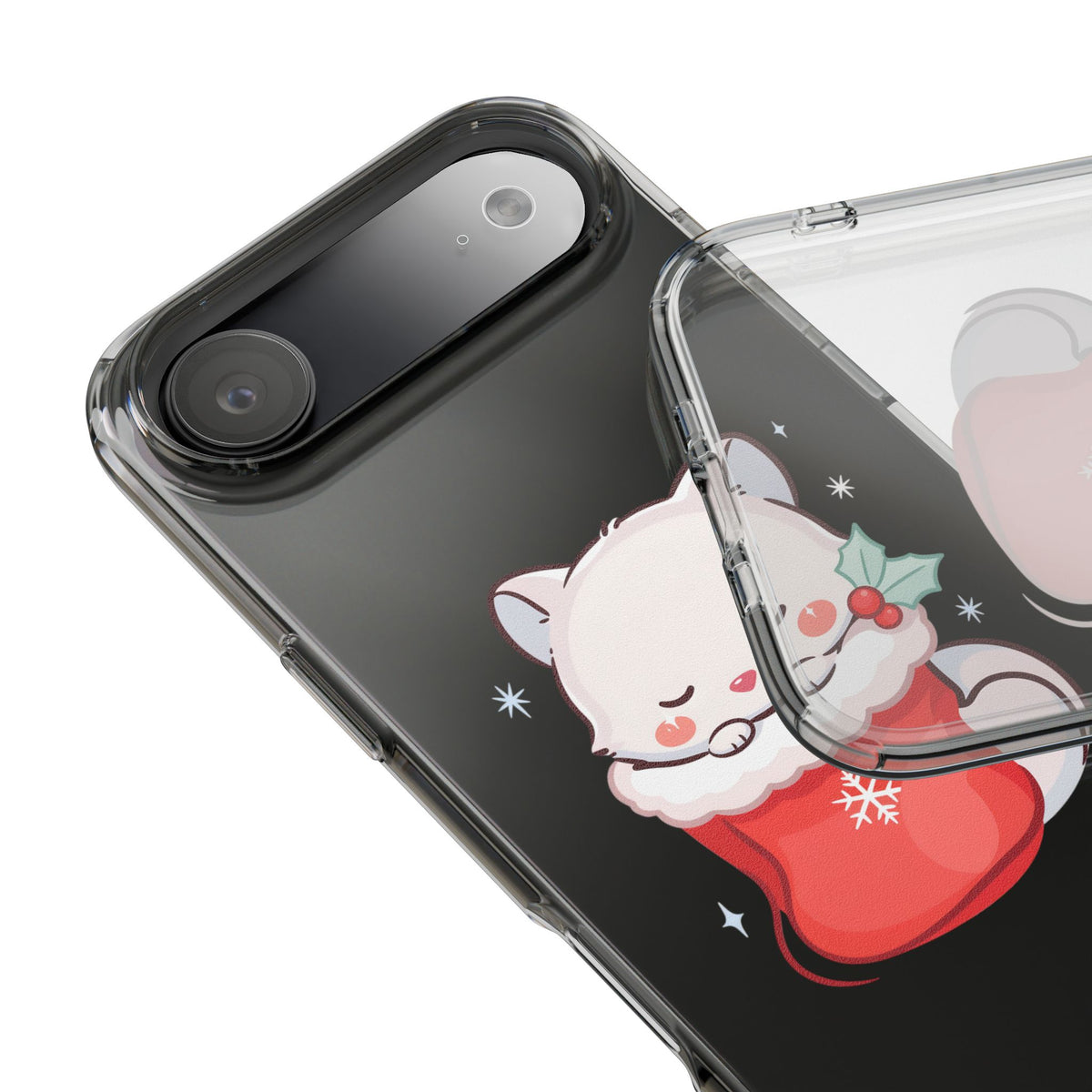 Christmas Fox Phone Case, Cute Holiday Stocking Gift
