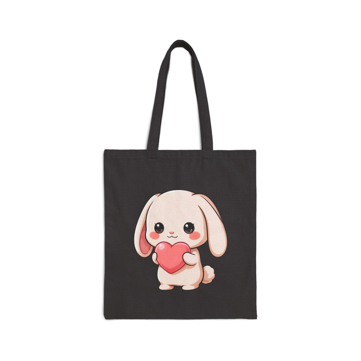 Kawaii Bunny Cotton Canvas Tote Bag for Bunny Lovers