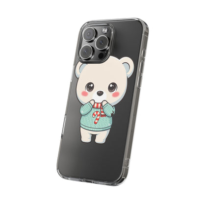 Kawaii Christmas Bear Phone Case for Holiday Season