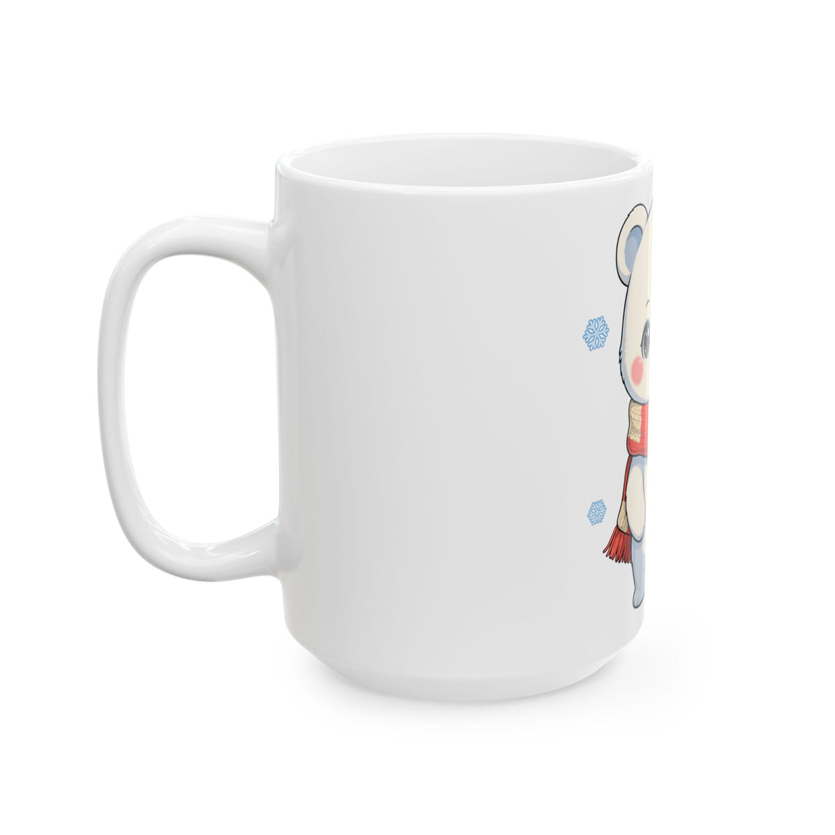 Christmas Polar Bear Mug: Kawaii Winter Cheer
