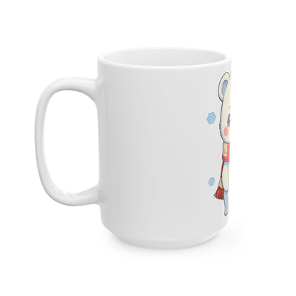 Christmas Polar Bear Mug: Kawaii Winter Cheer