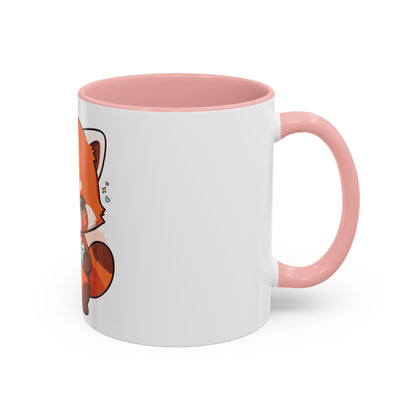 Red Panda Gamer Accent Coffee Mug for Cozy Desk Setups
