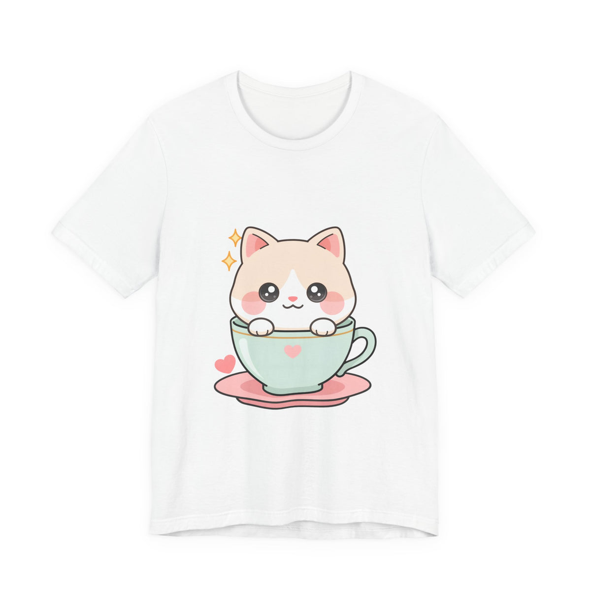 Kawaii Cat T-Shirt for Cute Cat and Chibi Art Fans
