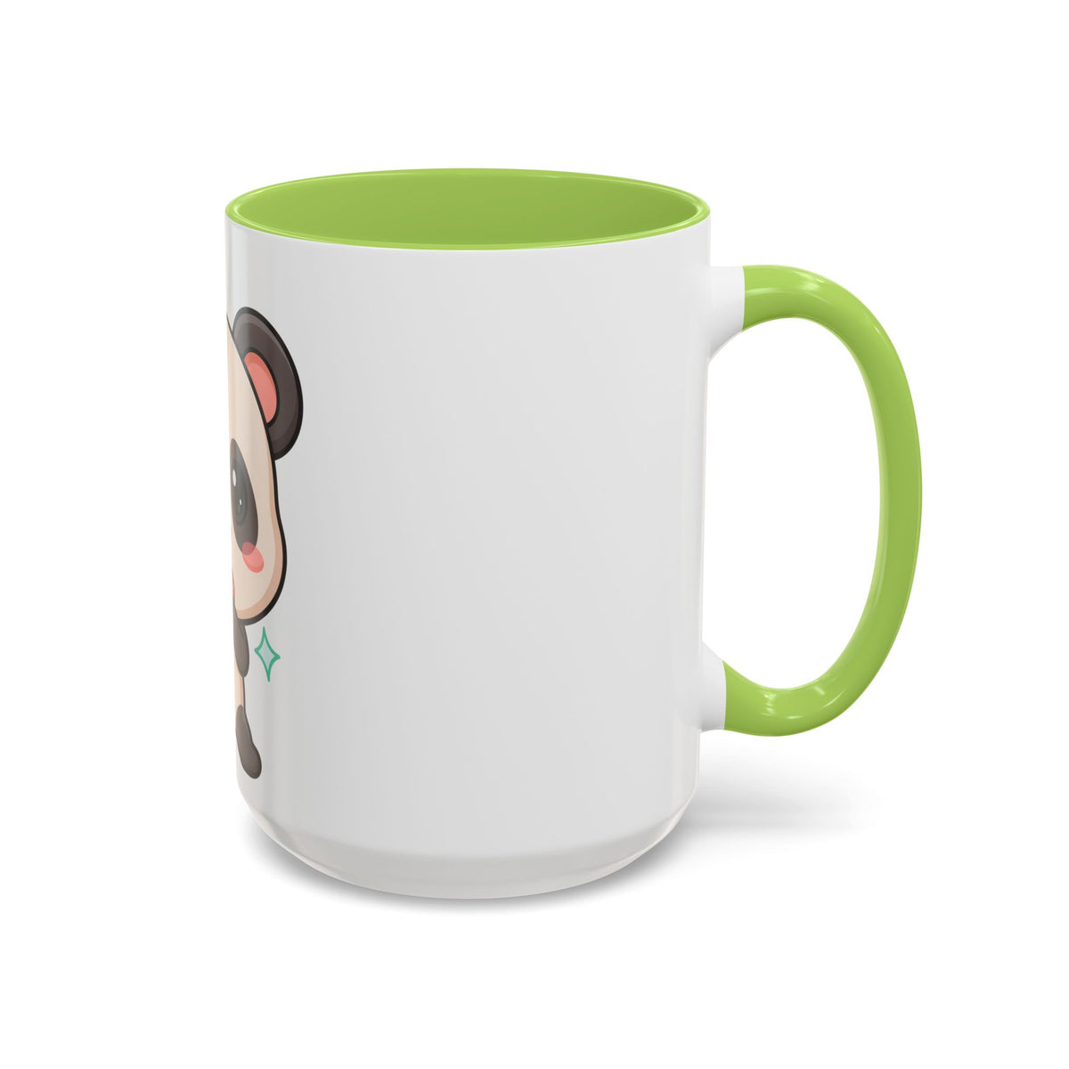 Kawaii Panda Coffee Mug, Cute Sushi Lover Accent Mug