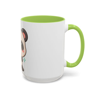 Kawaii Panda Coffee Mug, Cute Sushi Lover Accent Mug