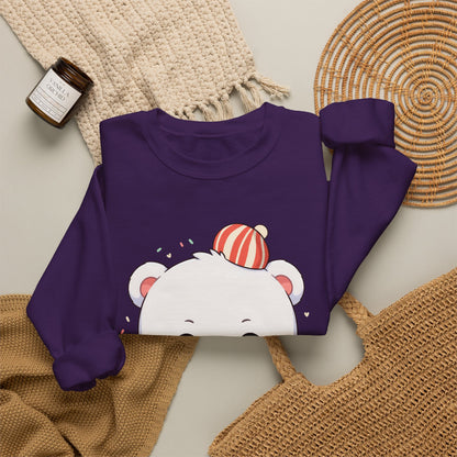 Christmas Cookie Bear Sweatshirt, Cute Holiday Baker Gift