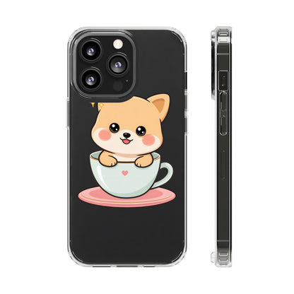 Kawaii Shiba Inu Phone Case – Cute Puppy in a Teacup