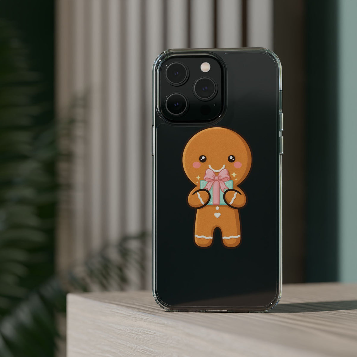Gingerbread Man Phone Case, Cute Holiday Gift Design