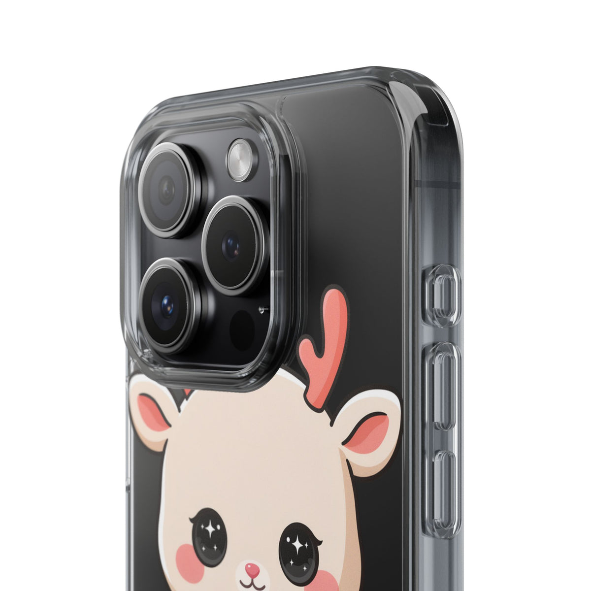 Christmas Reindeer Phone Case, Cute Kawaii Holiday Gift