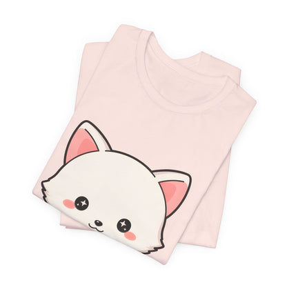 Christmas Fox T-Shirt, Cute Mistletoe Kawaii Tee