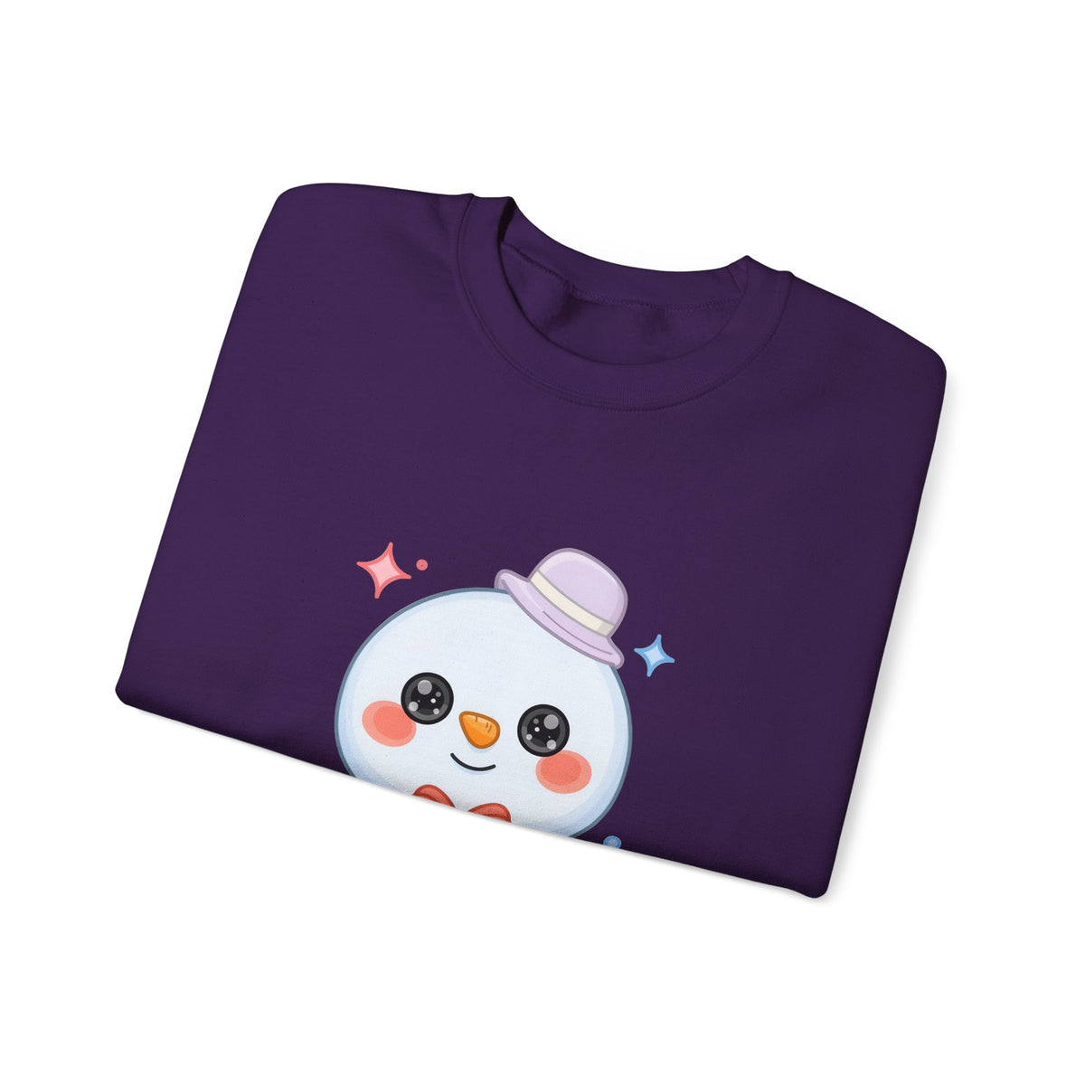 Kawaii Snowman Christmas Sweatshirt, Cute Holiday Gift