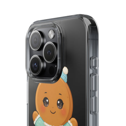 Kawaii Gingerbread Phone Case, Cute Christmas Sweater Cookie