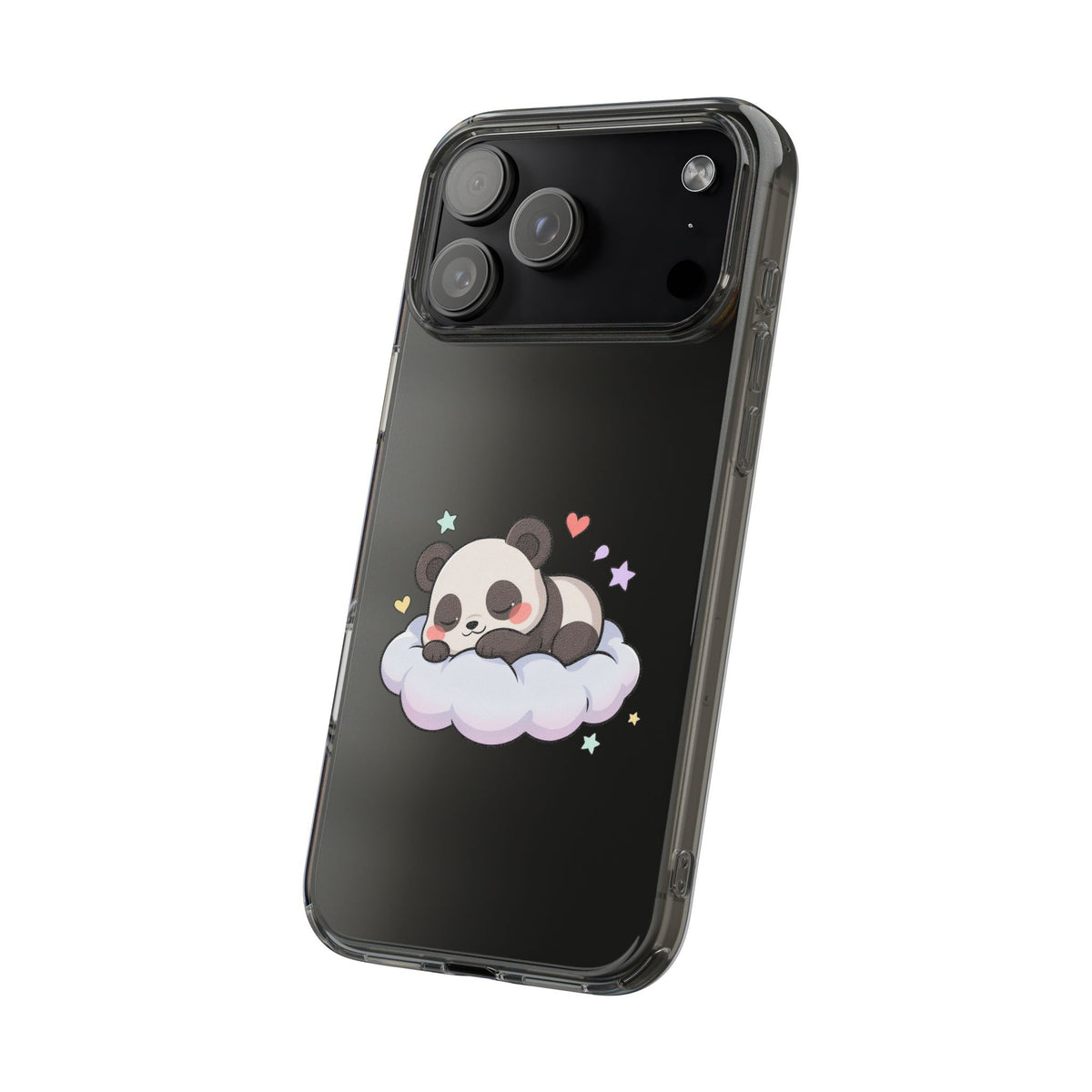 Sleeping Panda Clear Impact-Resistant Phone Case