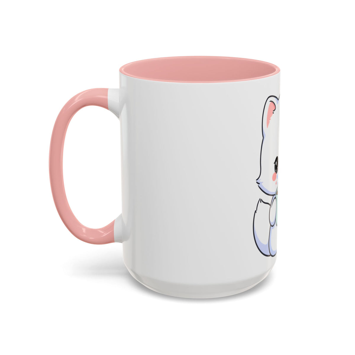 Kawaii Arctic Fox Mug – Cute Cocoa Lover Accent Coffee Mug