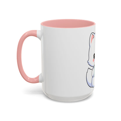 Kawaii Arctic Fox Mug – Cute Cocoa Lover Accent Coffee Mug