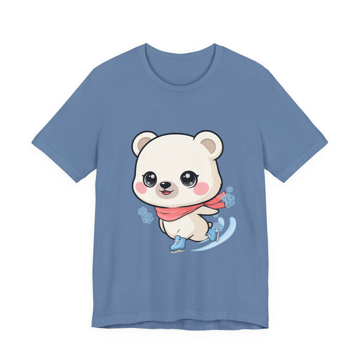 Kawaii Ice Skating Polar Bear Tee for Winter Gift Giving