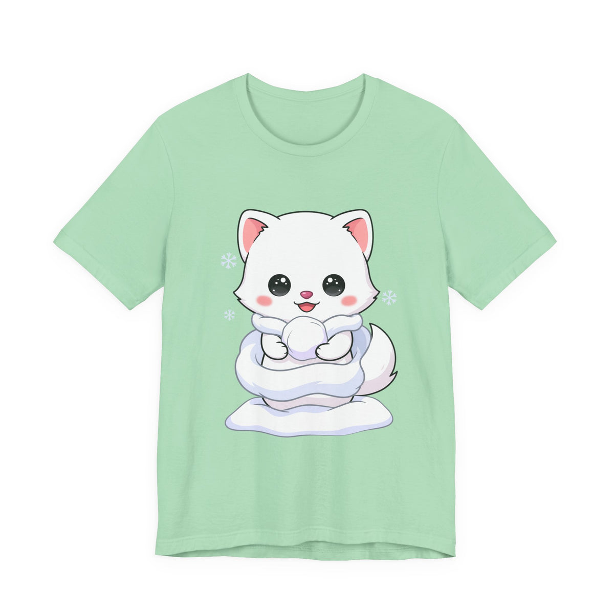 Kawaii Arctic Fox T-Shirt for Cute Winter Style
