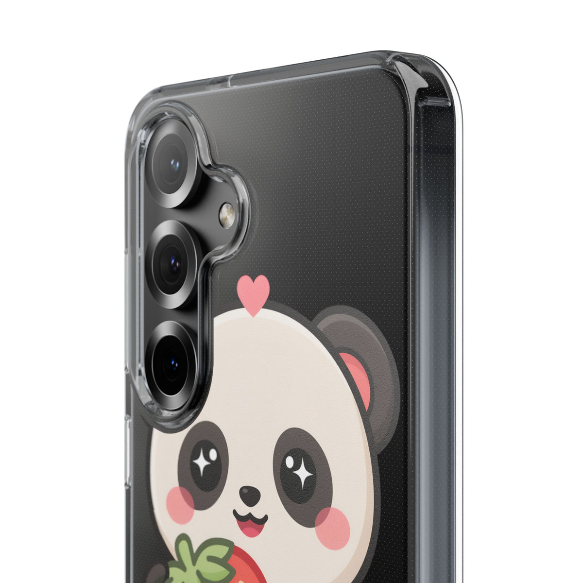 Kawaii Panda Phone Case, Sweet Strawberry Gift