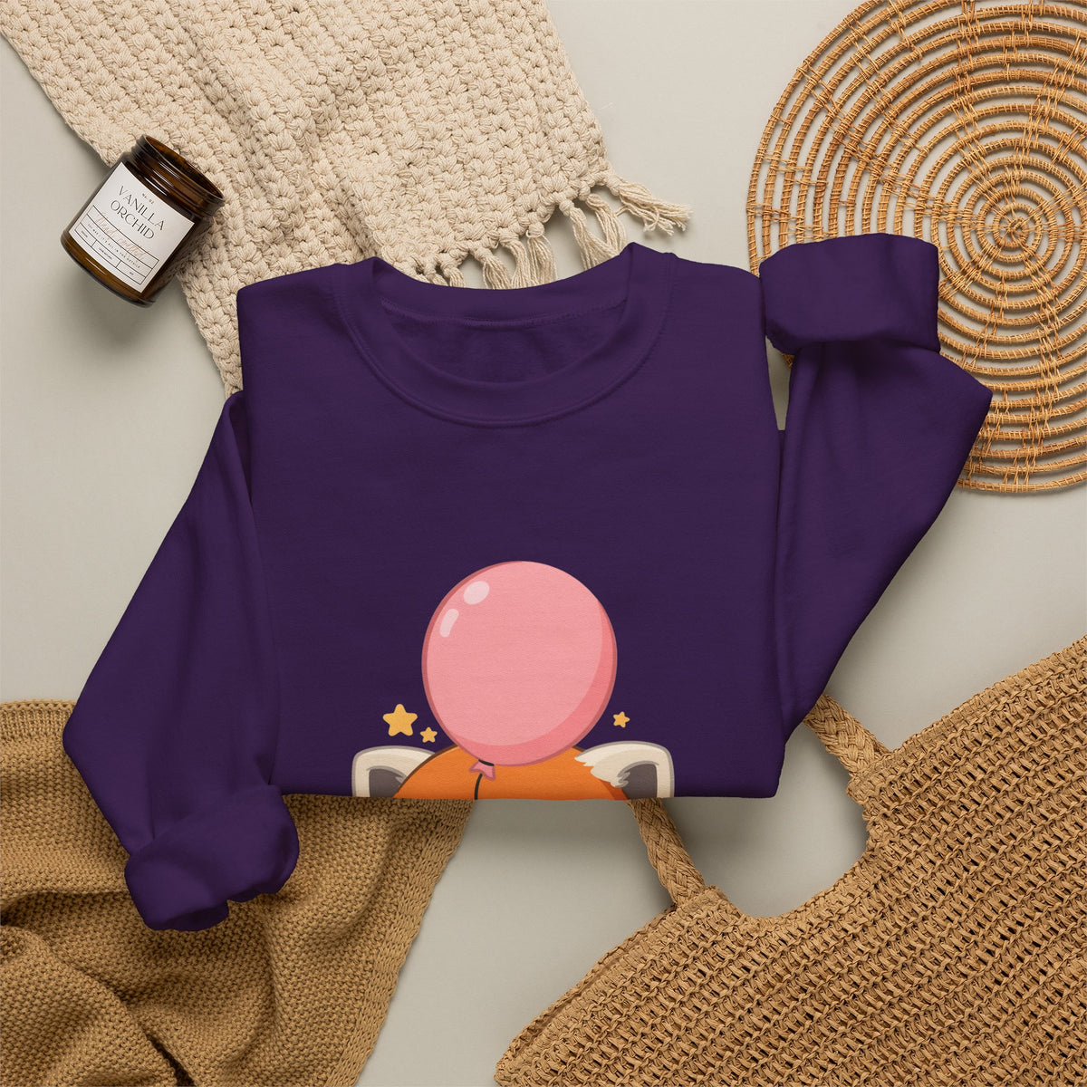 Kawaii Red Panda Sweatshirt, Cute Balloon Animal Gift