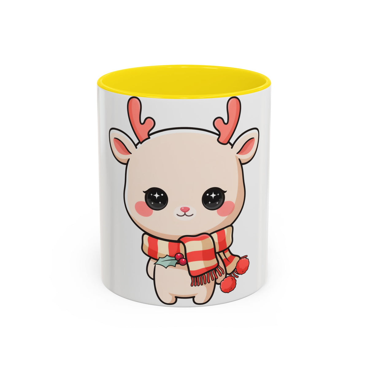 Kawaii Reindeer Christmas Mug for Holiday Fans