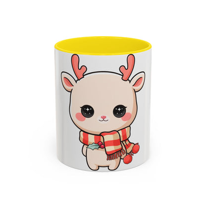 Kawaii Reindeer Christmas Mug for Holiday Fans