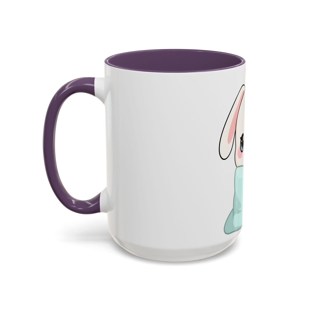 Kawaii Bunny Accent Coffee Mug for Cozy Moments
