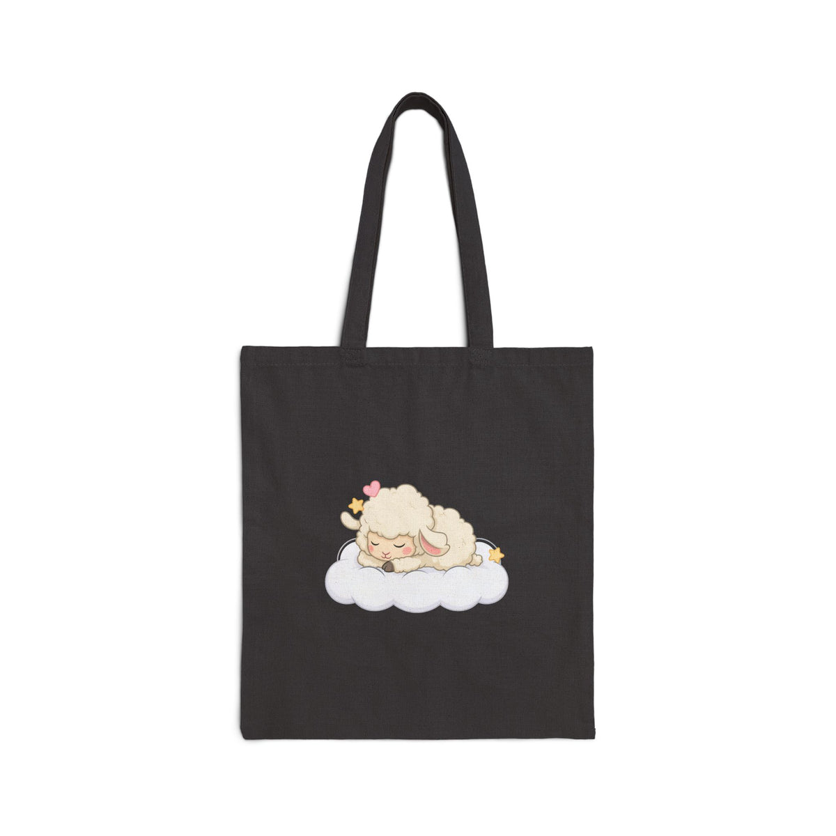 Kawaii Lamb Cotton Canvas Tote Bag, Sweet Gift for Her