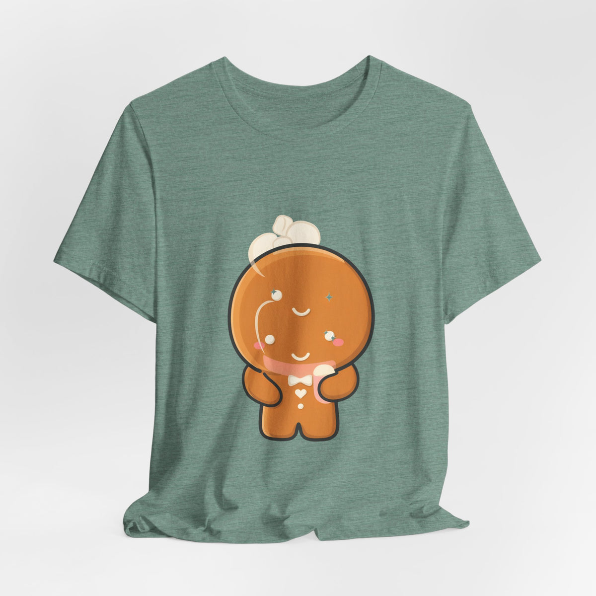 Kawaii Gingerbread Man T-Shirt for Cozy Cocoa Fans