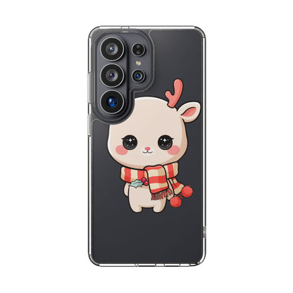 Christmas Reindeer Phone Case, Cute Kawaii Holiday Gift