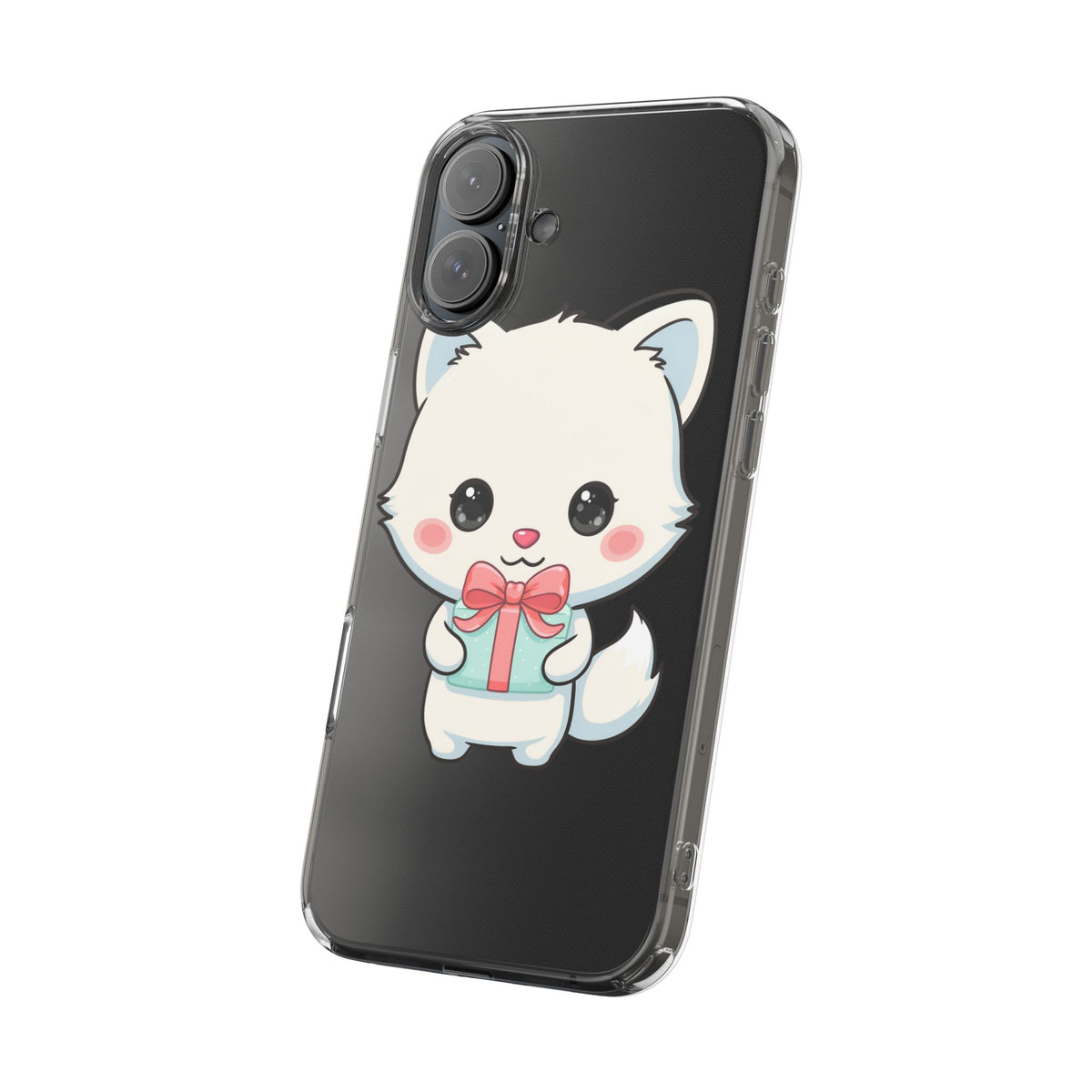 Kawaii Arctic Fox Phone Case with Gift