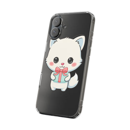 Kawaii Arctic Fox Phone Case with Gift