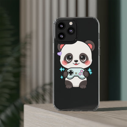 Gamer Panda Clear Impact-Resistant Phone Case