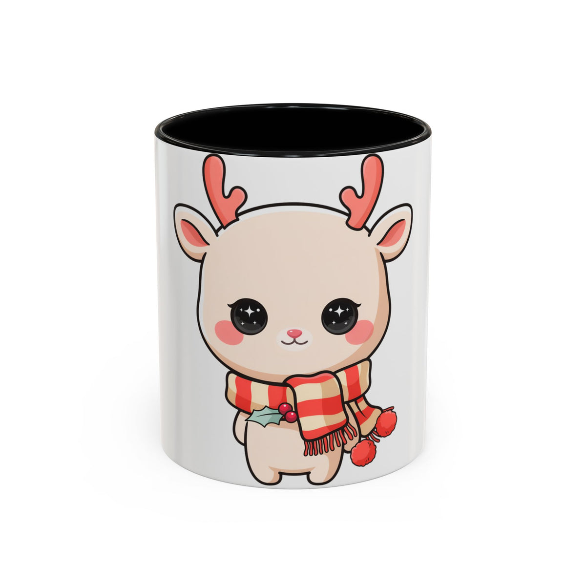 Kawaii Reindeer Christmas Mug for Holiday Fans