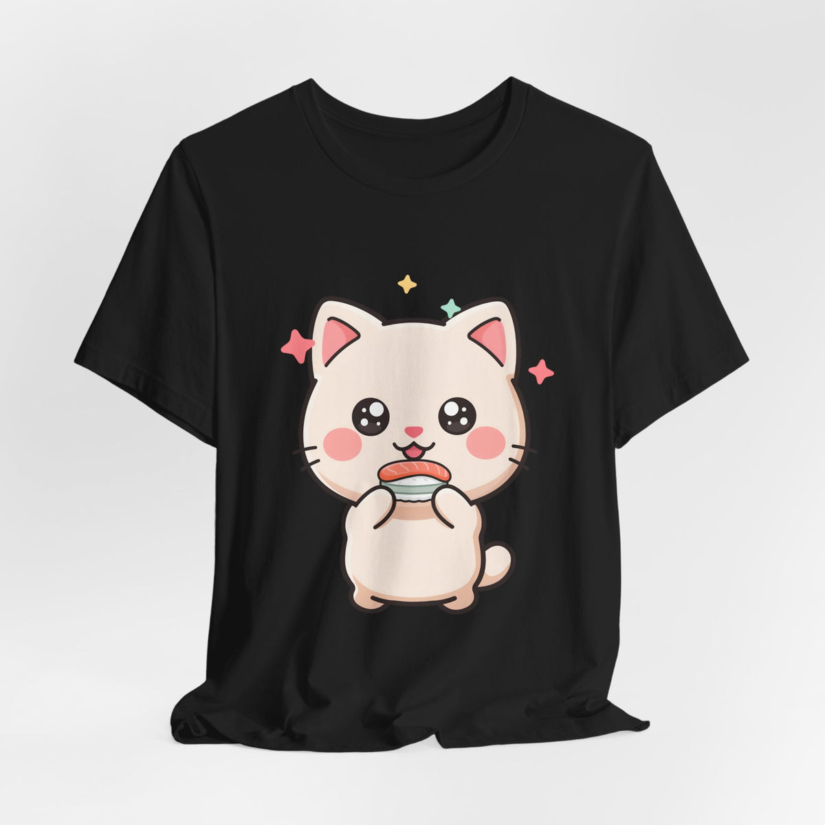 Kawaii Sushi Cat T-Shirt for Cat and Sushi Lovers