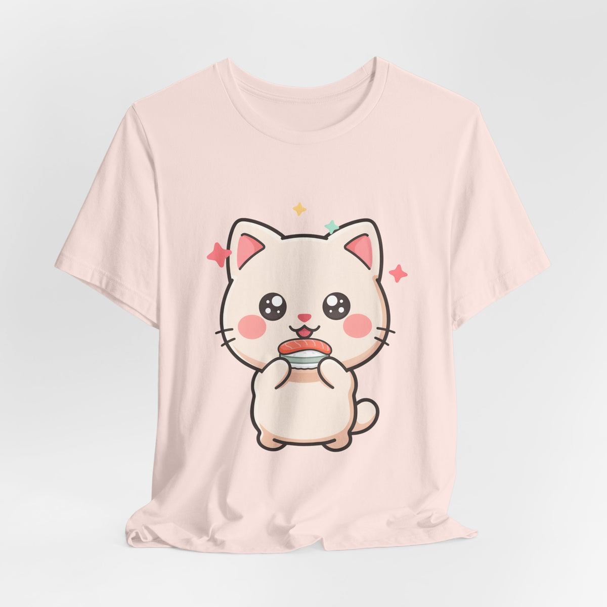 Kawaii Sushi Cat T-Shirt for Cat and Sushi Lovers