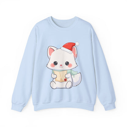Christmas Arctic Fox Sweatshirt for Kawaii Holiday Fans