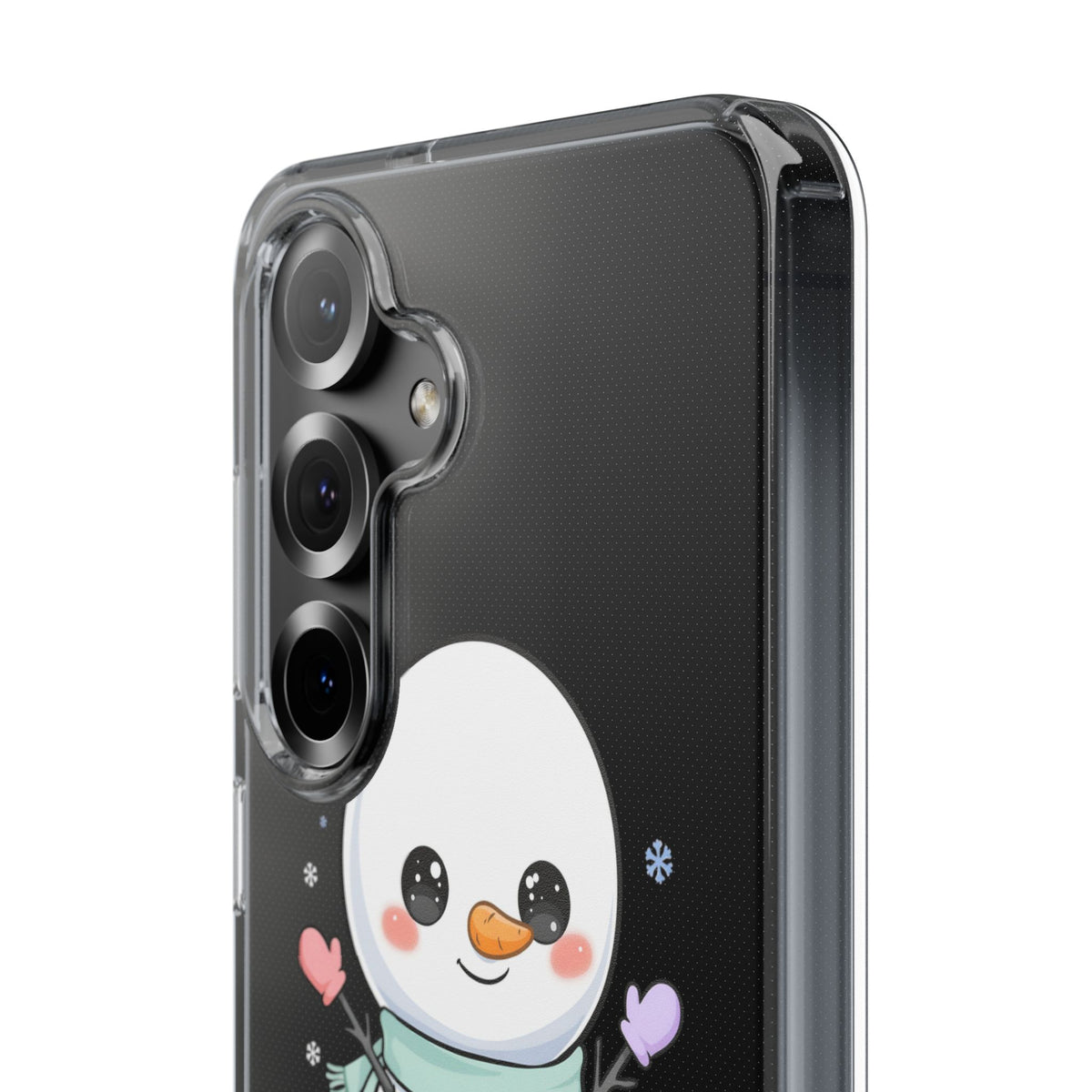 Kawaii Snowman Clear Impact-Resistant Case