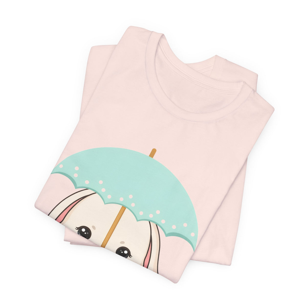 Kawaii Bunny T-Shirt, Cute Umbrella Rabbit Tee