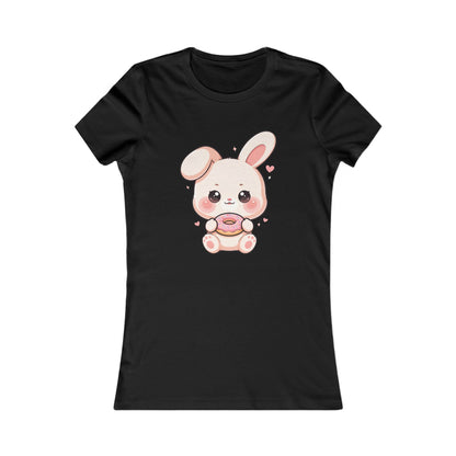 Kawaii Bunny Donut T-Shirt for Women