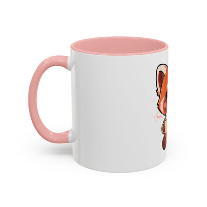 Red Panda Coffee Mug, Cute Latte Lover Accent Mug