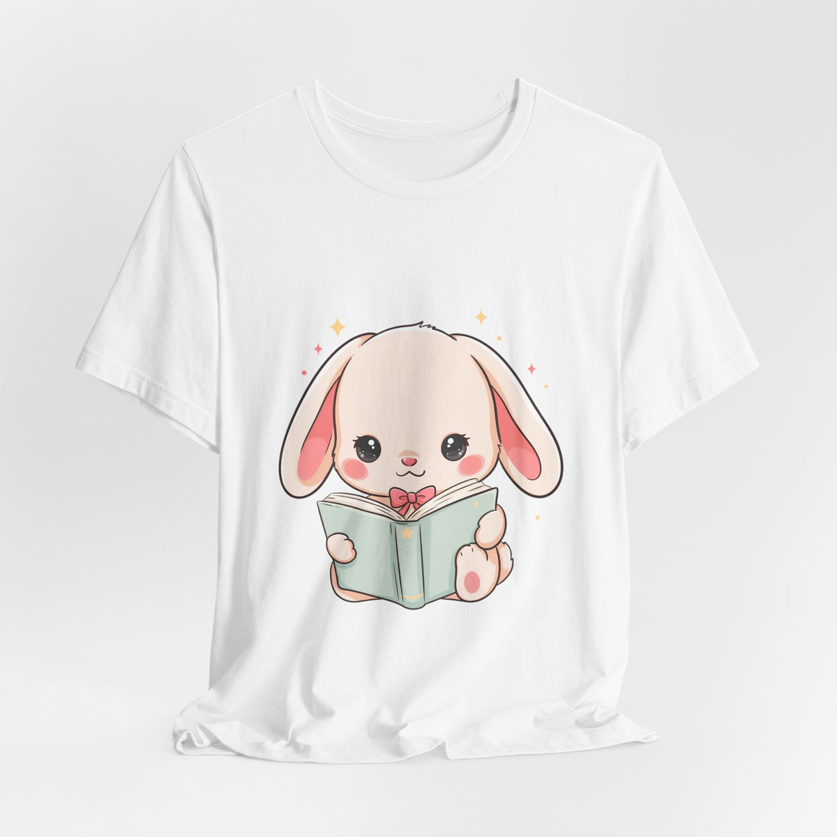 Book Lover Bunny T-Shirt – Cute Kawaii Reader Tee