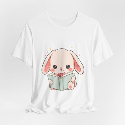 Book Lover Bunny T-Shirt – Cute Kawaii Reader Tee