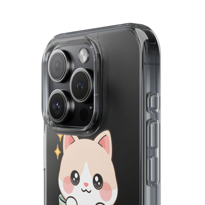Kawaii Cat Phone Case, Cute Teacup Kitty Gift