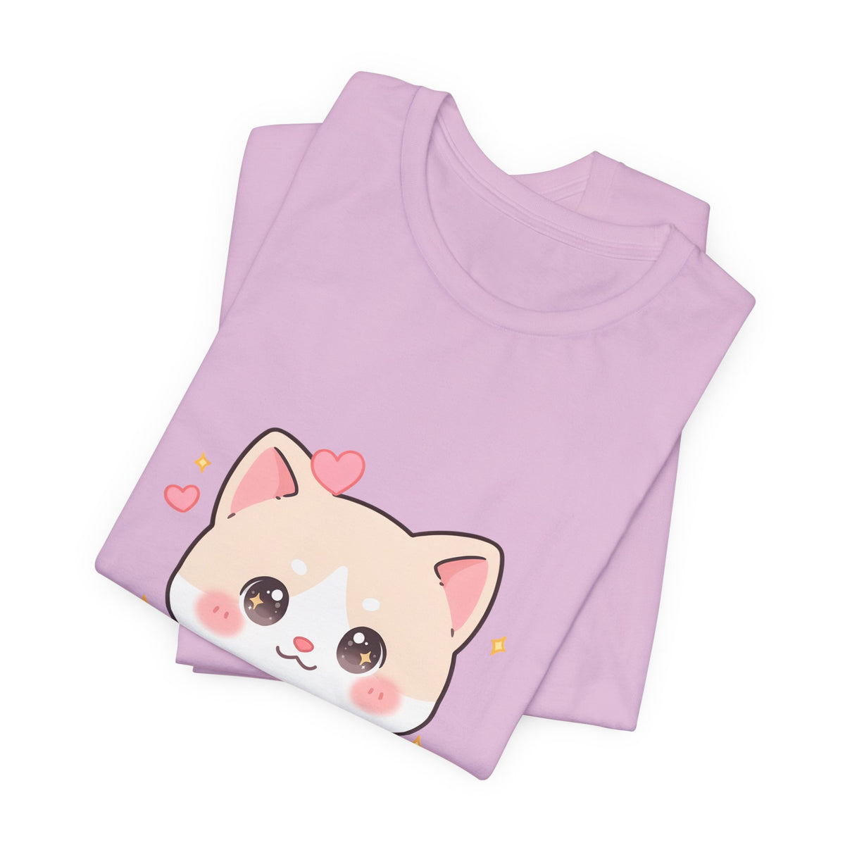 Kawaii Reading Cat T-Shirt for Book Lovers