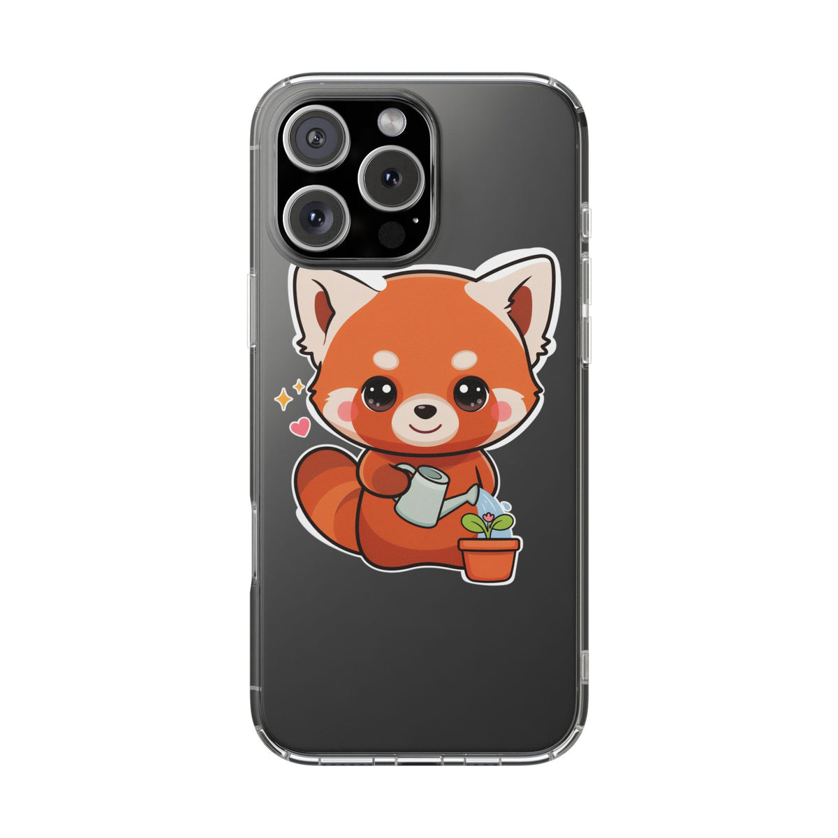 Red Panda Phone Case, Cute Plant Lover Gift