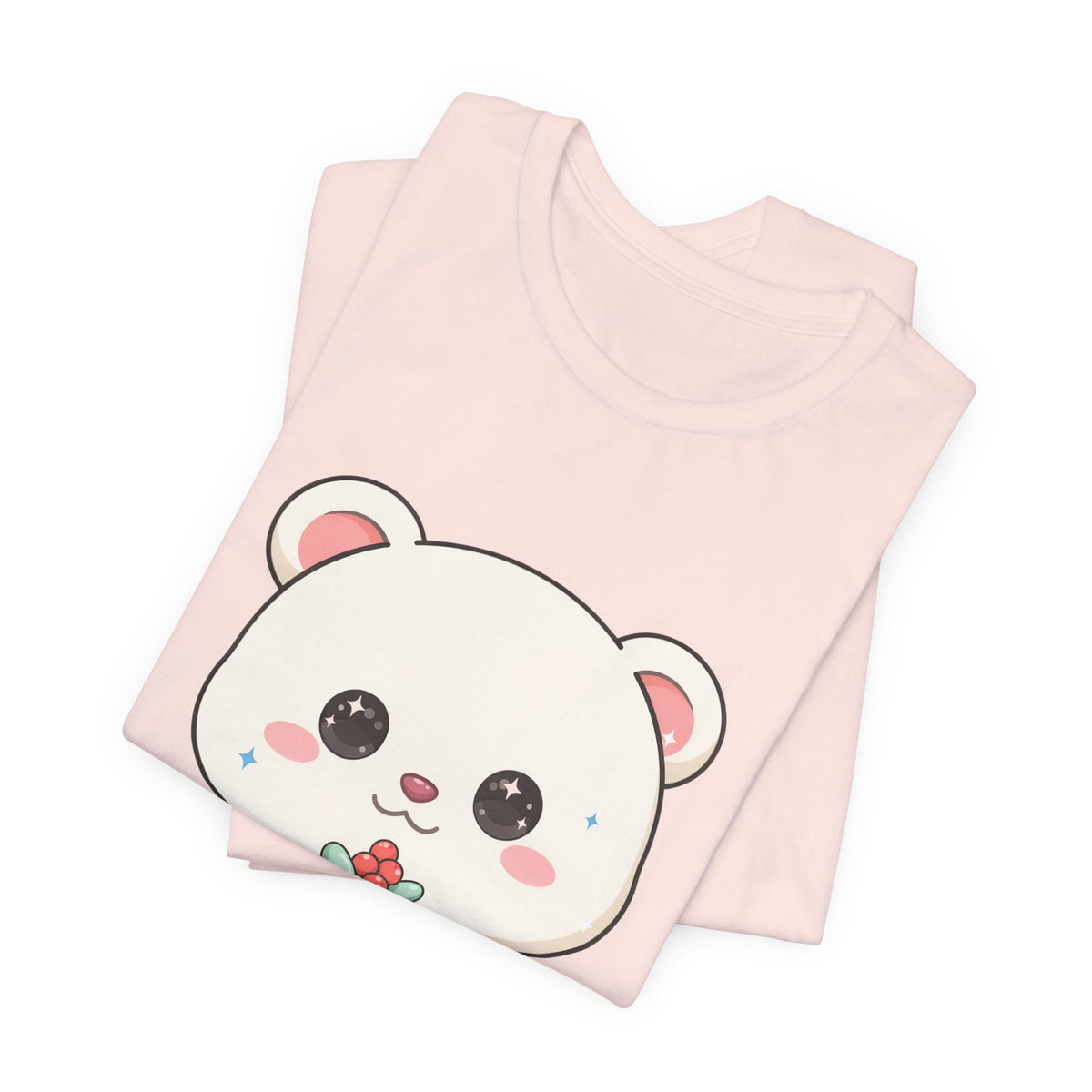 Kawaii Polar Bear Christmas T-Shirt for Cute Holiday Fans