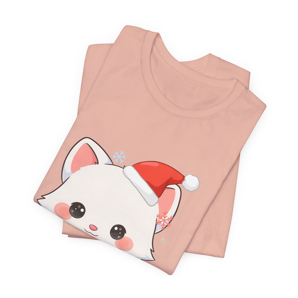 Christmas Arctic Fox T-Shirt for Cozy Holiday Readers