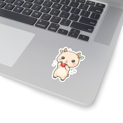Christmas Reindeer Sticker for Cute Holiday Gifting