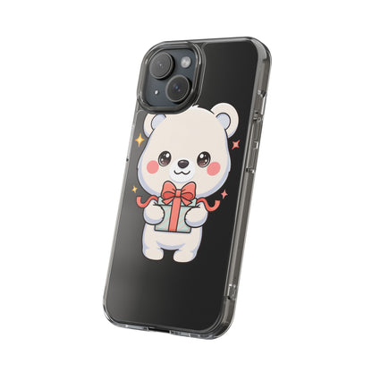 Kawaii Polar Bear Gift Phone Case for Holiday Gifting
